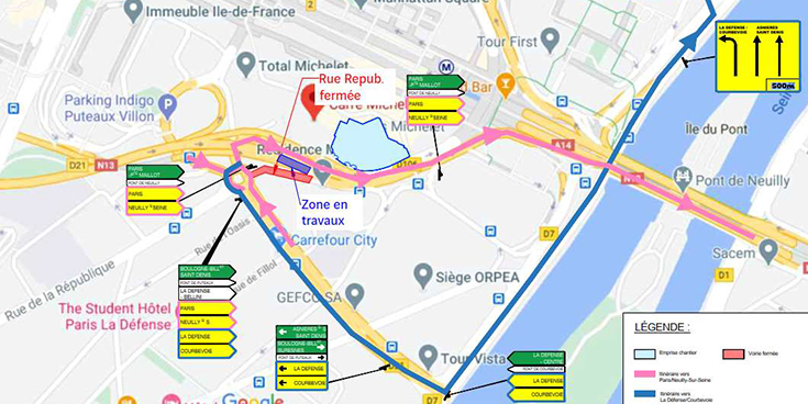 Plan déviation